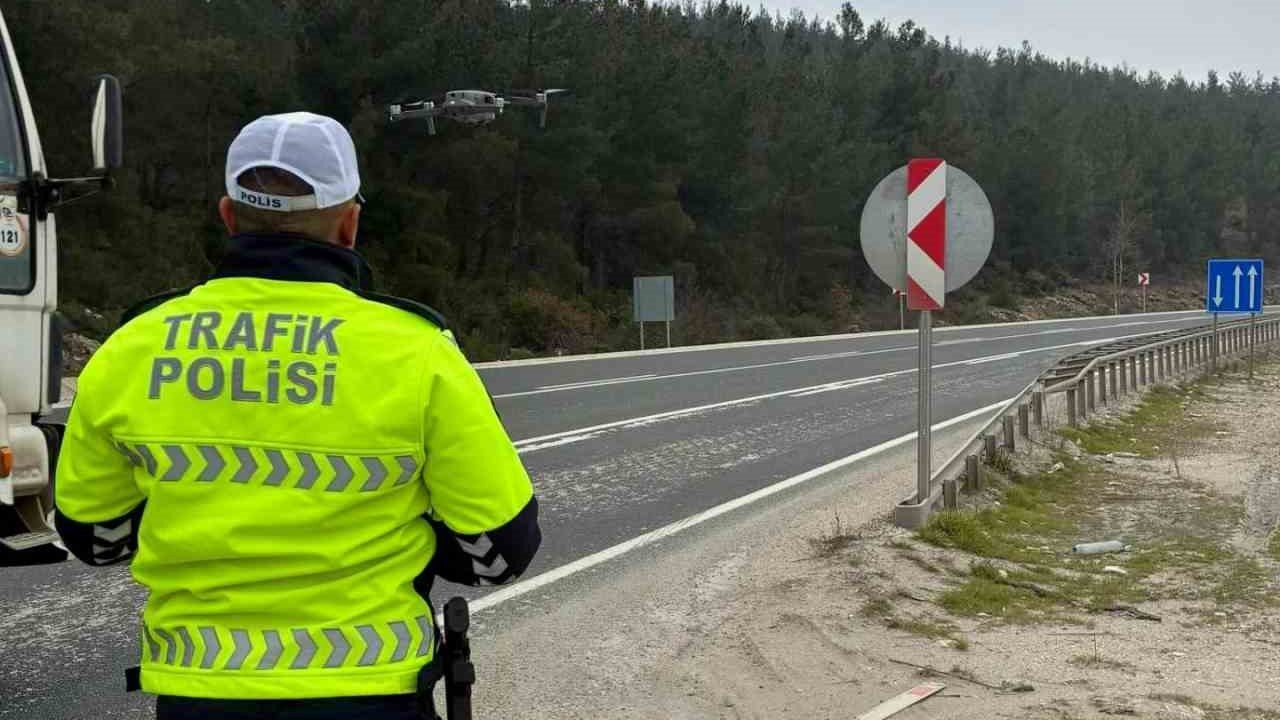 Bilecik’te drone destekli trafik denetimi