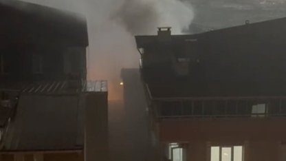 Binada çıkan yangın söndürüldü