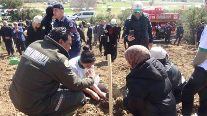 Burdur’da zeytin ve fıstıkçamı fidanları toprakla buluştu