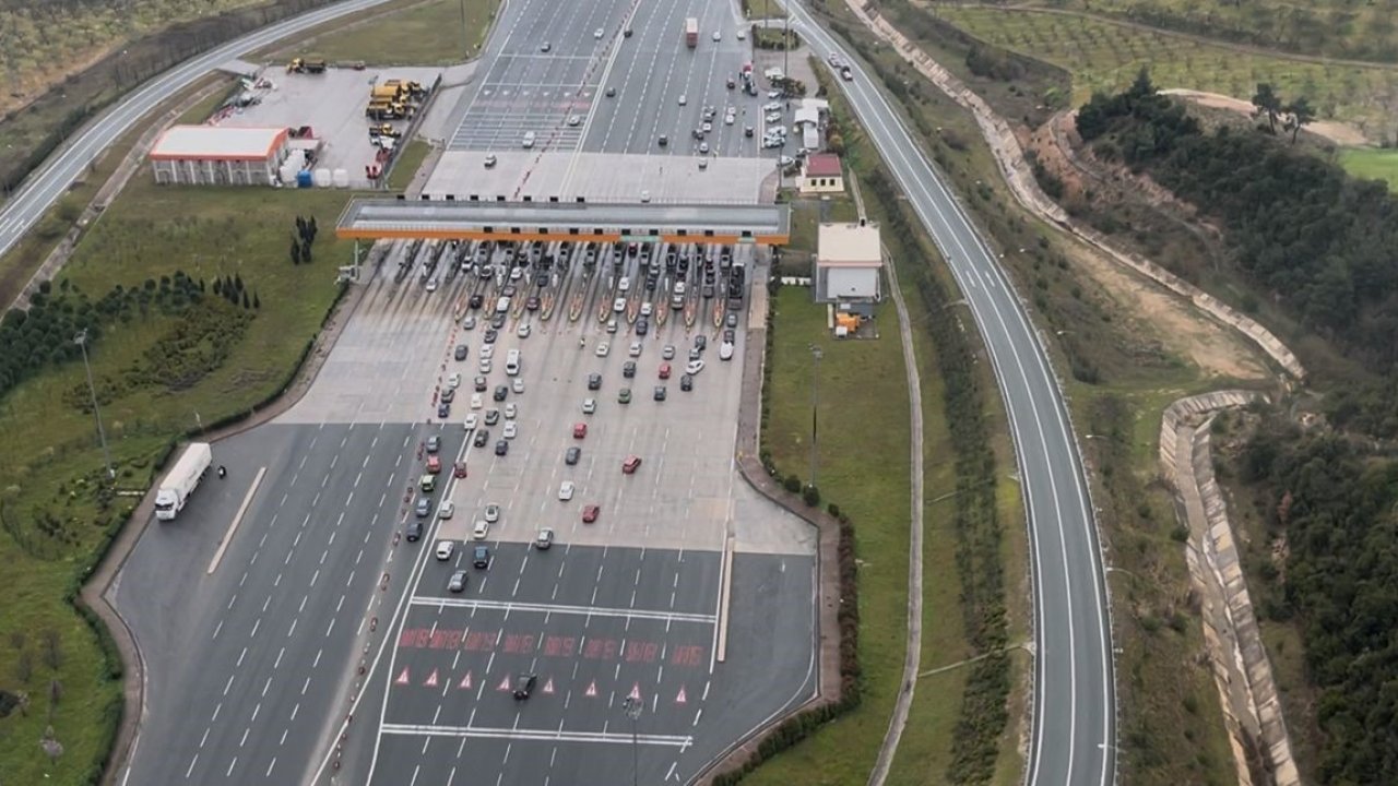 Bursa’da bayram trafiiğine helikopterli denetim