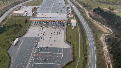 Bursa’da bayram trafiiğine helikopterli denetim