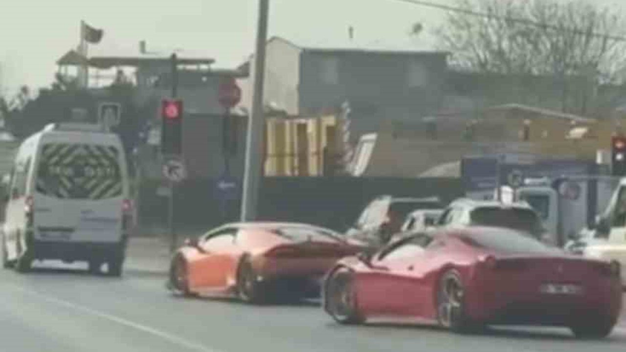Bursa’da Lamborghini ve Ferrari sürücülerine 100 bin TL ceza