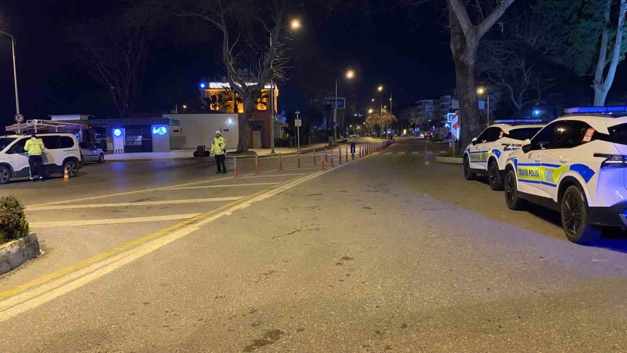 Bursa’da trafikte gece denetimi