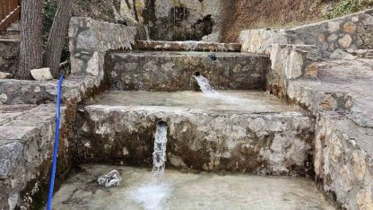 Çameli’nin önemli su kaynaklarında Paşaderesi Şelalesi yeniden akmaya başladı