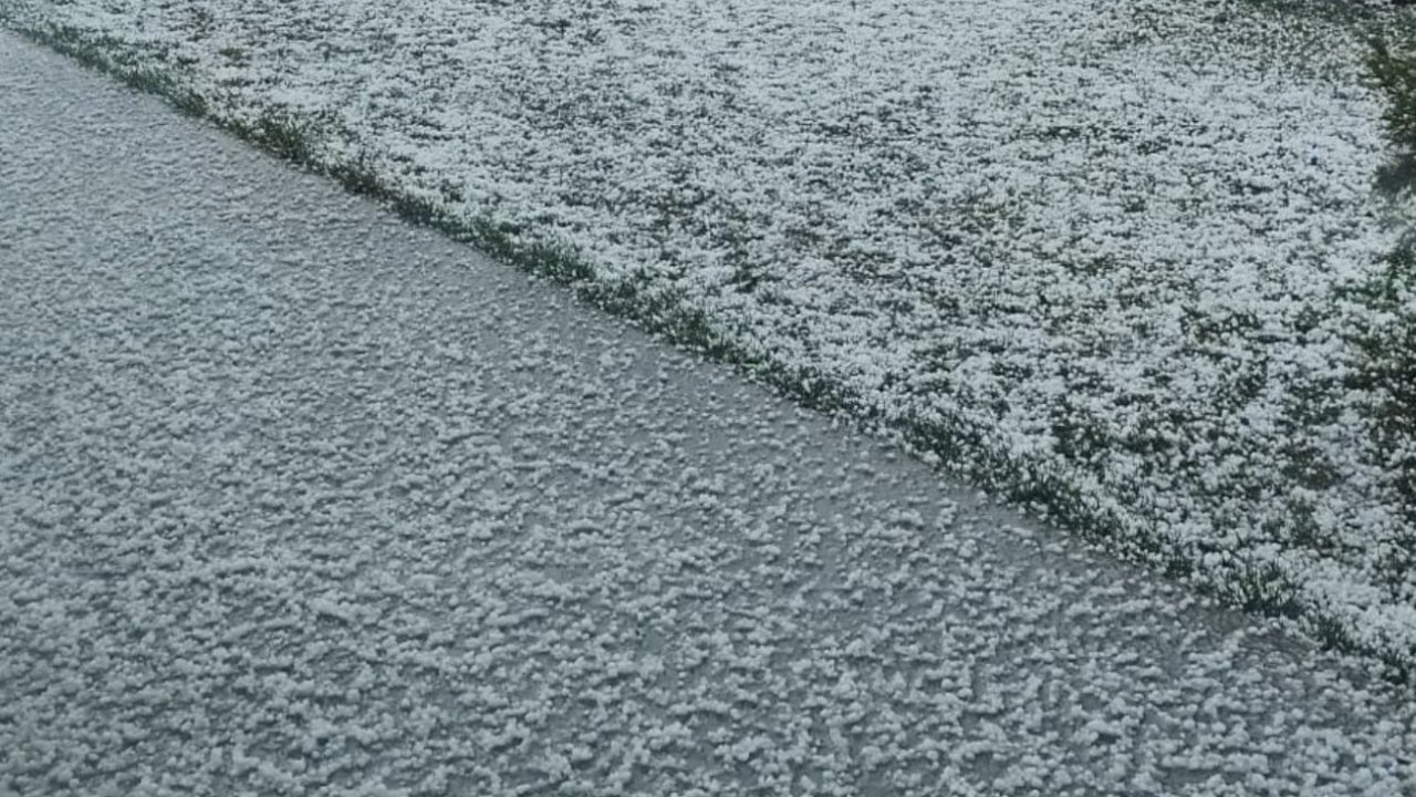 Çankırı’da dolu yağışı etkili oldu