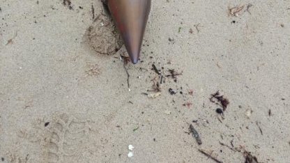 Çatalca’da kıyıya vuran füze başlığı imha edildi