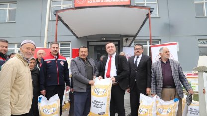 Çeltikçi’de üreticiye aspir tohumu desteği