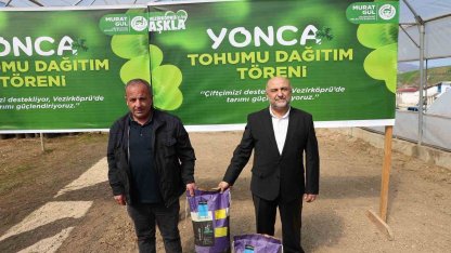 Çiftçilere yonca tohumu desteği