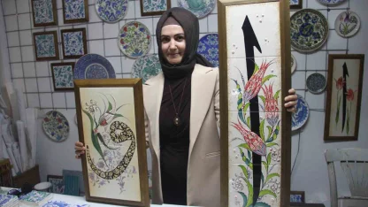 Çini sanatçısı Özlem Aşar: "Vav ile Elif’in aşkını eserlerime yansıtıyorum"