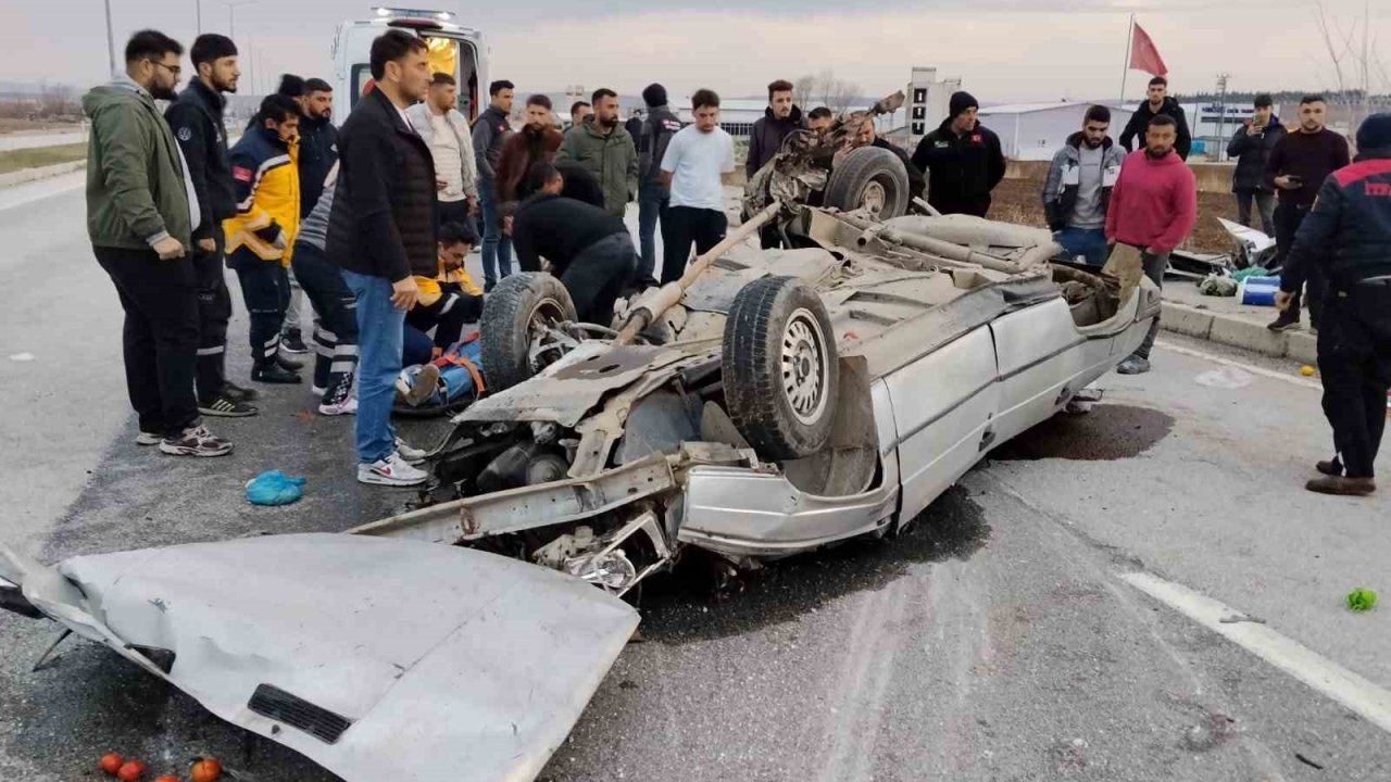 Çorum’da takla atan otomobilin sürücüsü hayatını kaybetti
