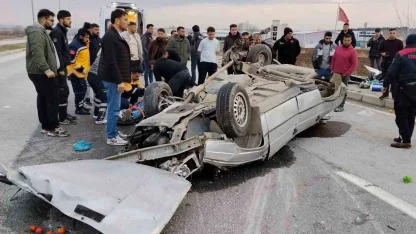Çorum’da takla atan otomobilin sürücüsü hayatını kaybetti