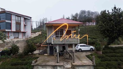 Cumhurbaşkanı Erdoğan’a baba ocağında led imza sürprizi yapılmış