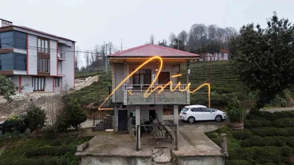 Cumhurbaşkanı Erdoğan’a baba ocağında led imza sürprizi yapılmış