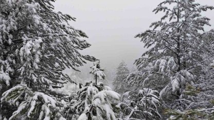 Demirci’nin yüksek kesimlerinde kar yağışı etkili oluyor