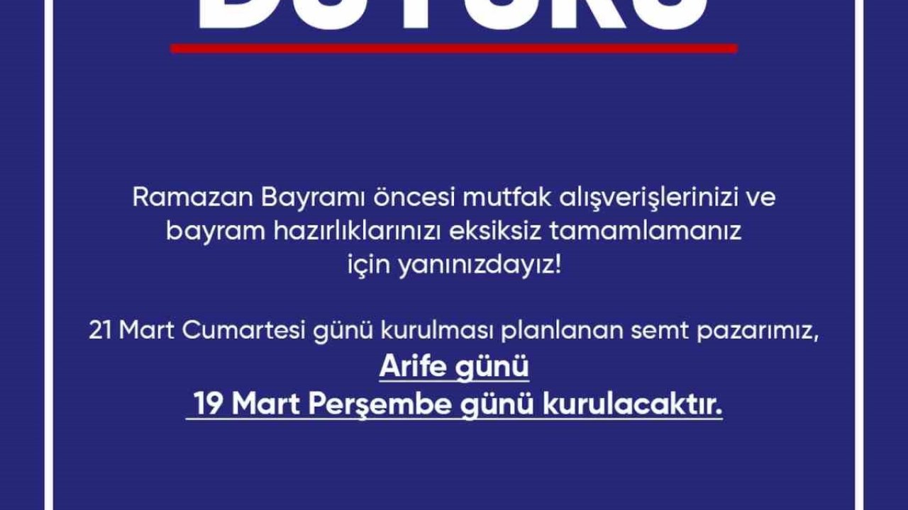 Didim Belediyesi’nden bayram öncesi pazar düzenlemesi