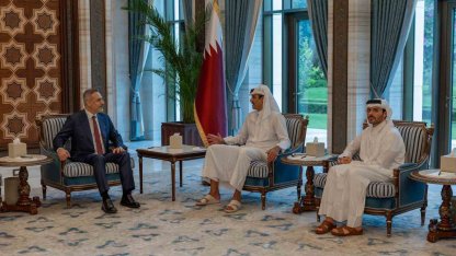 Dışişleri Bakanı Fidan, Katar Emiri Al Thani ile bir araya geldi