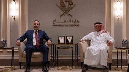 Dışişleri Bakanı Fidan, Katar Savunma Bakanı Al Thani ile bir araya geldi