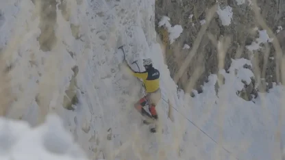 Diyadin Kanyonu’nda buz tırmanışı heyecanı
