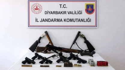 Diyarbakır’da silah kaçakçılığı operasyonu