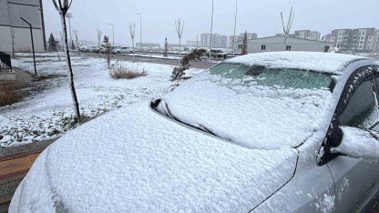 Diyarbakır’ın yüksek kesimlerinde kar yağışı