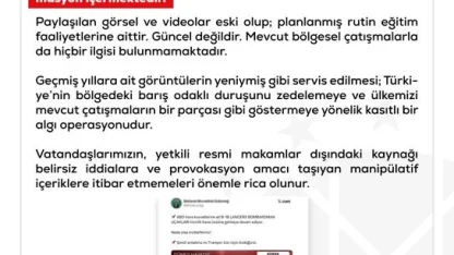 DMM’den ABD’ye ait bombardıman uçaklarının İncirlik Üssü’nü kullandığı iddialarına yalanlama