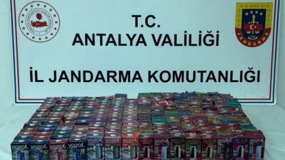 Döşemealtı’nda 314 adet kaçak elektronik sigara ele geçirildi