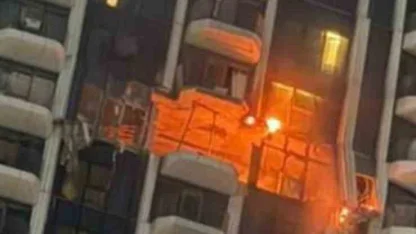 Dubai’de sivil bir binaya isabet eden İHA yangına yol açtı