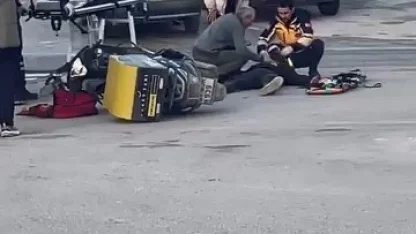 Elazığ’da motosiklet ile otomobil çarpıştı: 1 yaralı