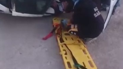 Elazığ’da otomobil takla attı: 2 yaralı