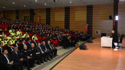 Erzincan Emniyet Müdürlüğü’nde bayram öncesi toplantı