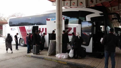 Gaziantep’te otogarda bayram yoğunluğu