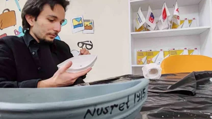 Genç ellerden "Nusret 1915" dokunuşu Menteşe’de seramik atölyesiyle tarih canlandı