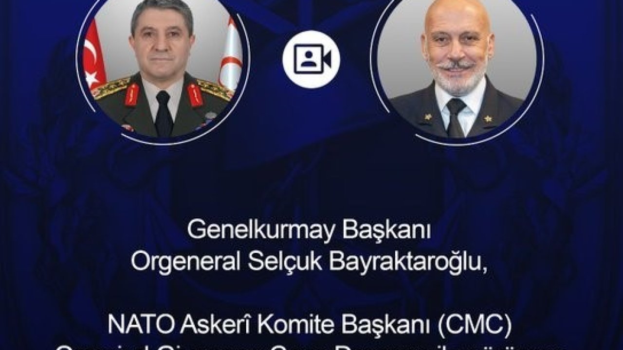 Genelkurmay Başkanı Orgeneral Bayraktaroğlu, NATO Askeri Komite Başkanı Dragone ile görüştü