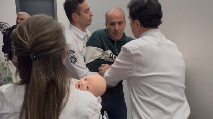 Hastanede film gibi tatbikat