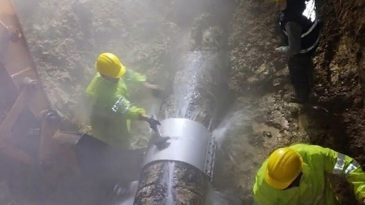 Hızlı müdahale su kesintisini önledi