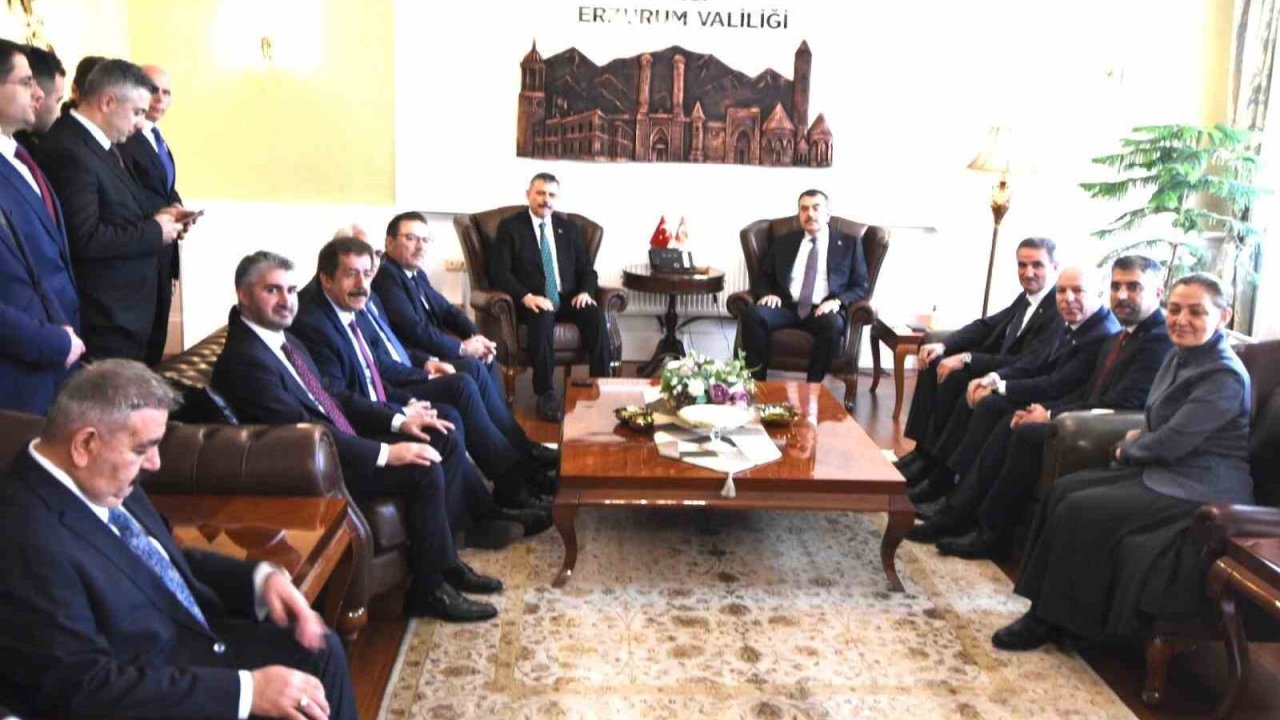 İçişleri Bakanı Çiftçi ve Milli Eğitim Bakanı Tekin Erzurum’da