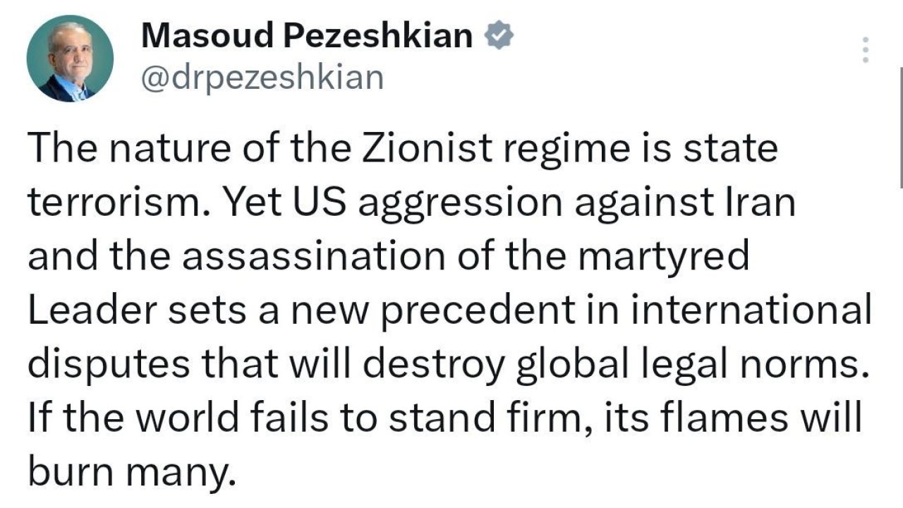 İran Cumhurbaşkanı Pezeşkiyan’dan dünyaya uyarı