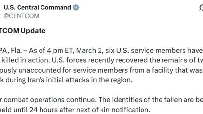 İran saldırılarında ölen ABD askerlerinin sayısı 6’ya yükseldi