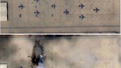 İran’ın Prens Sultan Üssü saldırısında vurulan E-3 Sentry’nin görüntüleri yayımlandı