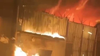 Kahramanmaraş’ta depo yangını