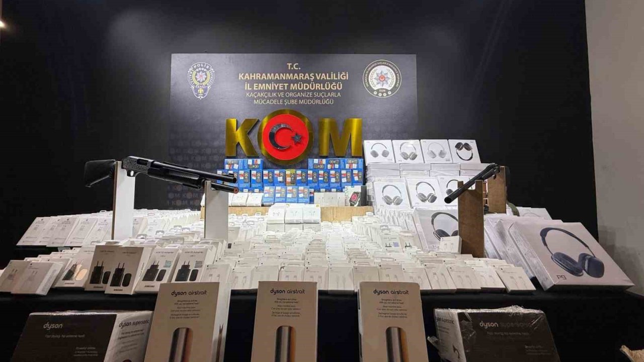 Kahramanmaraş’ta uyuşturucu ve kaçakçılık operasyonu: 1 tutuklama