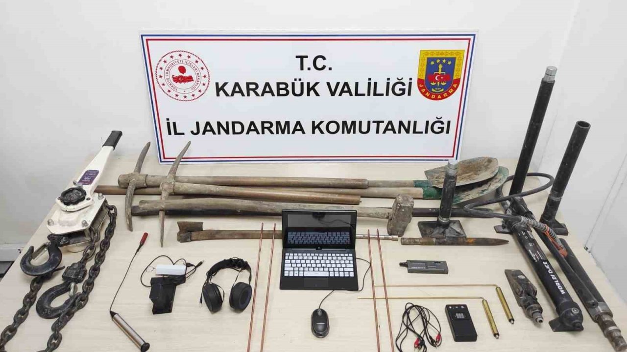 Karabük’te jandarmadan kaçak kazı ve uyuşturucu operasyonu