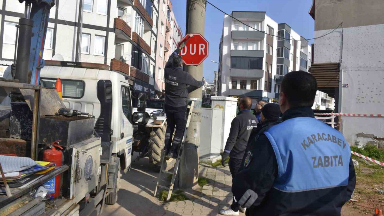 Karacabey’de tek yön uygulaması başladı