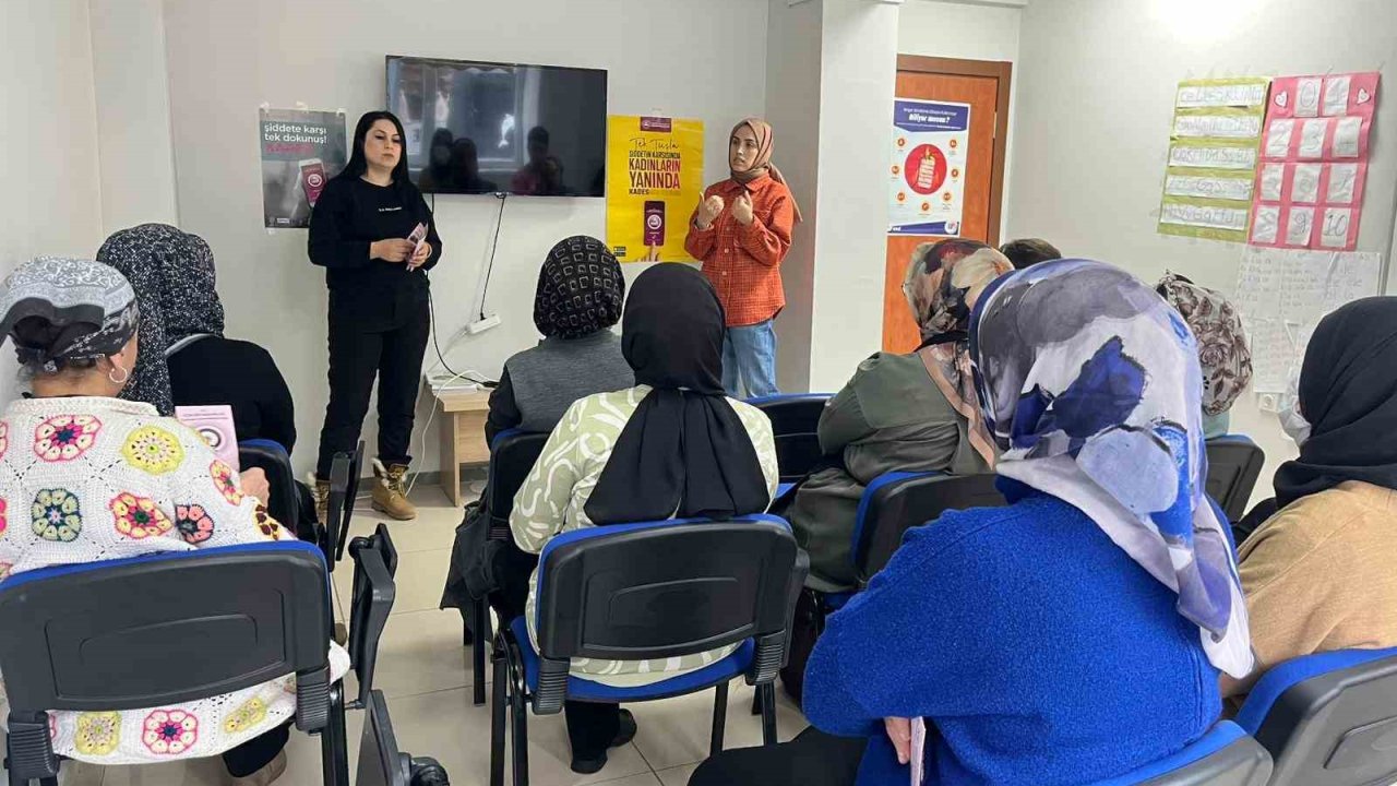 Kars’ta kadına yönelik şiddetle mücadele için bilgilendirme çalışması