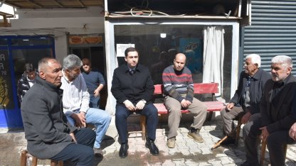 Kaymakam Başar, bayram öncesi çarşı esnafı ile bir araya geldi