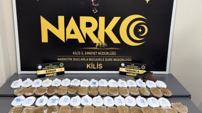 Kilis’te 17 kilo 105 gram takoz esrar ele geçirildi, 1 kişi tutuklandı