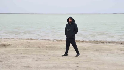 Kırşehir’de flamingolar fotoğraf tutkunlarının objektifine yansıdı