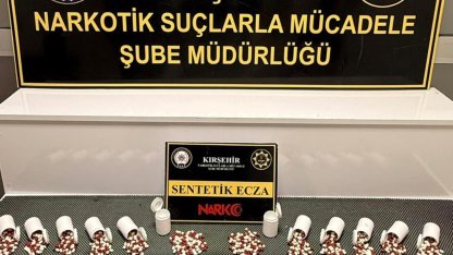 Kırşehir’de polis 660 adet sentetik hap ele geçirdi