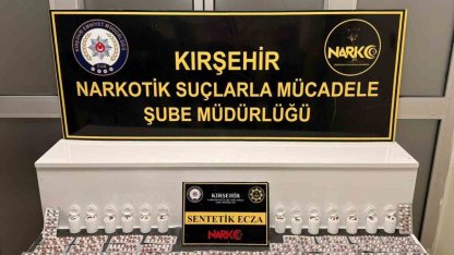 Kırşehir’de polis, bin 387 adet uyuşturucu madde ele geçirdi