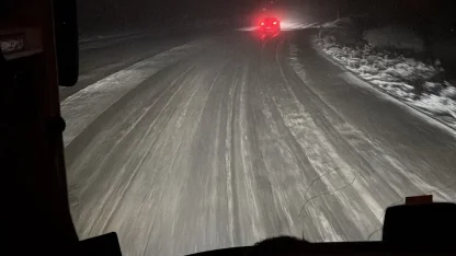 Kop Geçidi’nde tipi ve fırtına etkili oluyor